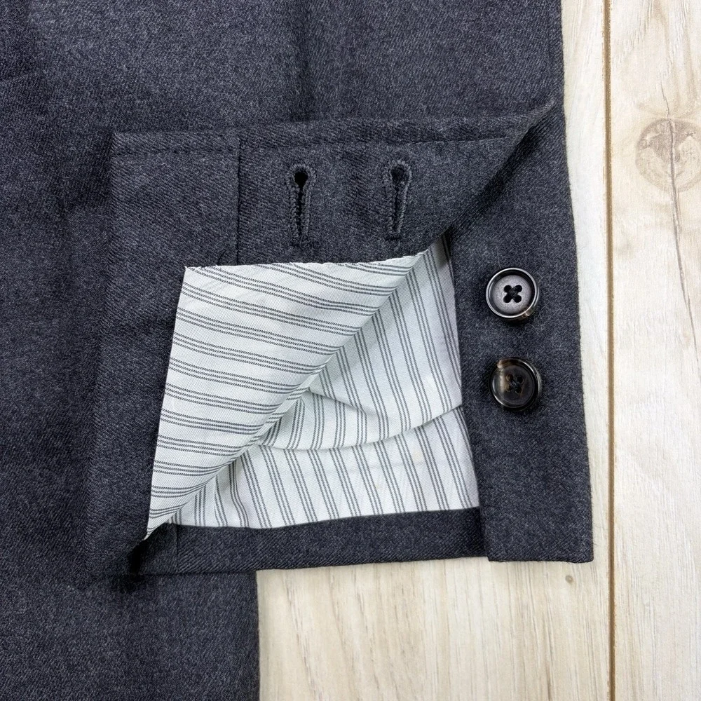 Thom Browne Brooks Brothers Half-Lined Italian Flannel Wool Blazer Mens Size 36S
